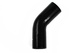Silikonslange Svart 45 grader 1,18'' (30mm)