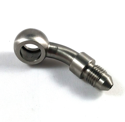 Banjo 45 grader AN3 (10 mm) av rustfritt