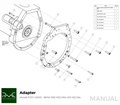 PMC Adaptersett Honda S2000 - BMW M50 S50 M52 S52 M54 - 240mm / 9.45"