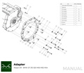 PMC Adaptersett Nissan SR - BMW M57 / E46 S54 M3 - 240mm / 9.45"