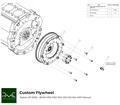 PMC Adaptersett Nissan SR - BMW M57 / E46 S54 M3 - 240mm / 9.45"