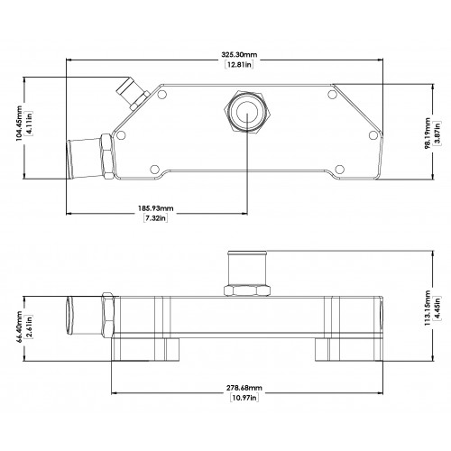 Davies Craig GM LS3, LS6, SBC, LSX Elektrisk vannpumpeadapter kit