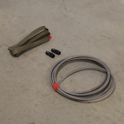 Oil in Kit Turbo 2 x Straight AN4 + Varmebeskyttelsessokk