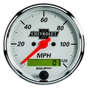 3-1/8" Hastighetsmåler, 0-120 Mph, Chevy Vintage