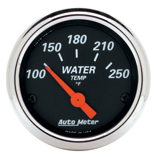 2-1/16" Vanntemperatur, 100-250 °F, Designer Black