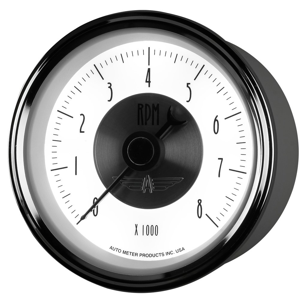 3-3/8" In-Dash Turteller, 0-8,000 Rpm, Prestige Pearl