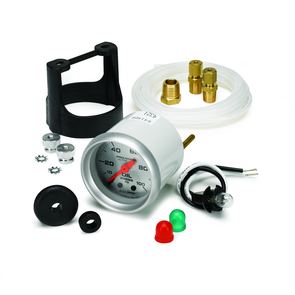 2-1/16" Oljetrykk, 0-100 Psi, Ultra-Lite