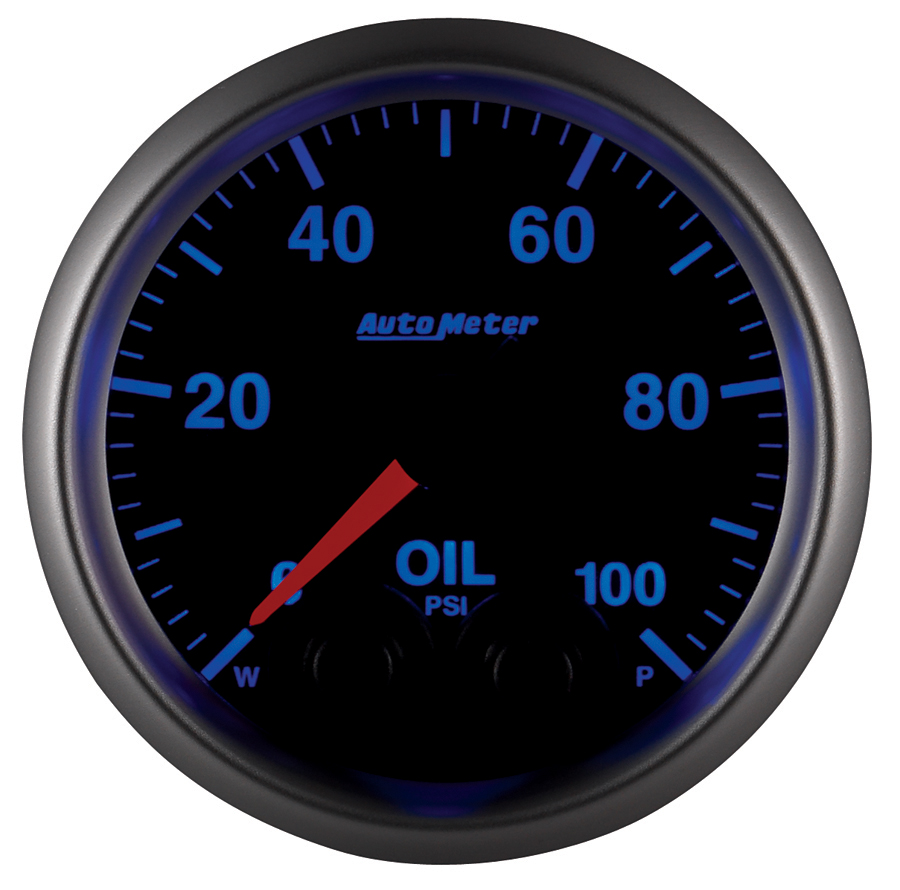 2-1/16" Oljetrykk, 0-100 Psi, Elite, W/O Sensor