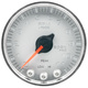 2-1/16" In-Dash Turteller, 0-11,000 Rpm, Spek-Pro, Silver/Chrome