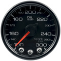 2-1/16" Oljetemperatur, 100-300 °F, Spek-Pro, Black/Black, Ecu